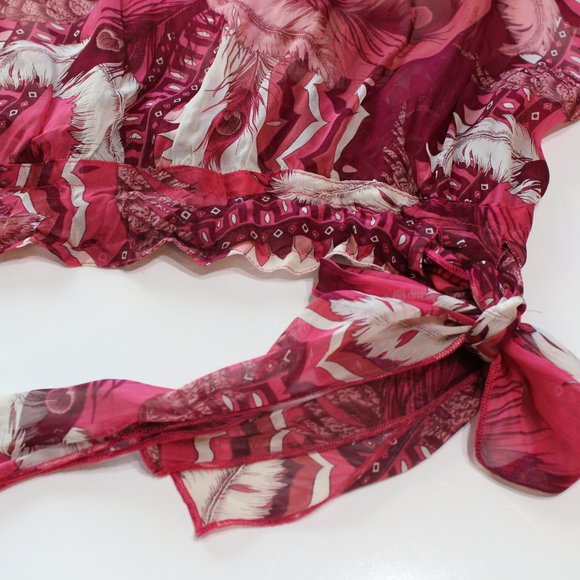 Lucky Brand Women's Sheer Boho Blouse Size S - Picture 7 of 8